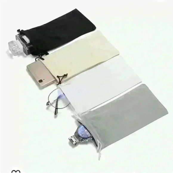 Rose Pink Round Lens Gold Frame Sunglasses with microfiber cleaning pouch - Picture 10 of 12